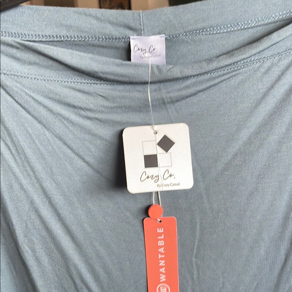 Cozy Casual Soft Blue Tee